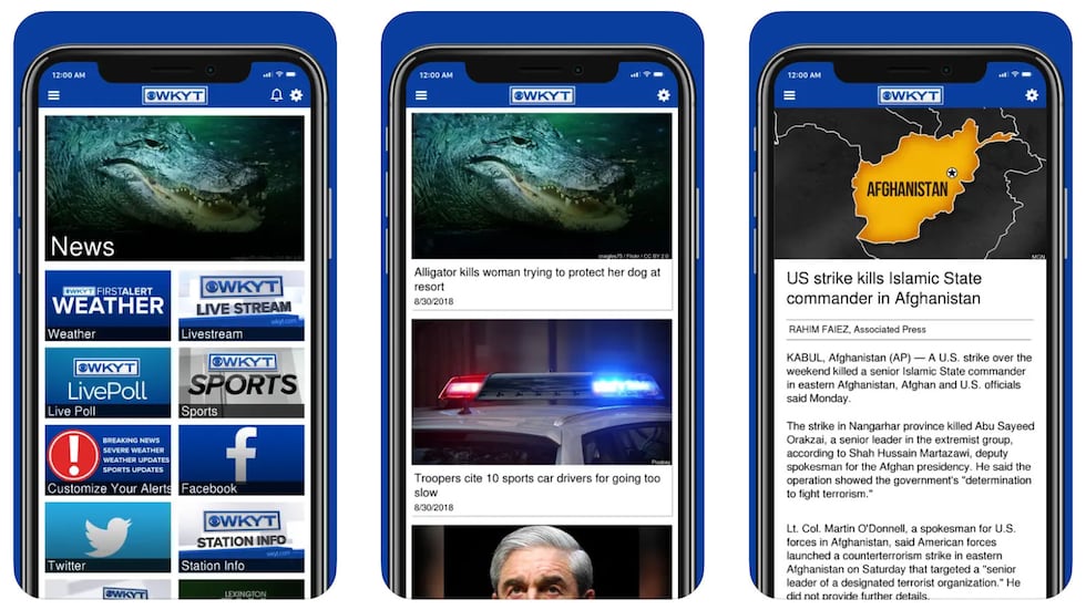 WKYT Apps for iOS and Android devices