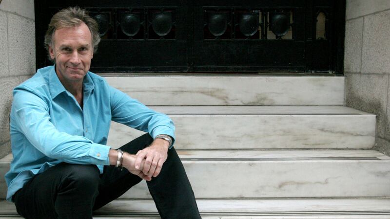 FILE - Author Nicholas Evans poses in New York Sept. 29, 2005. Evans, the British author of...