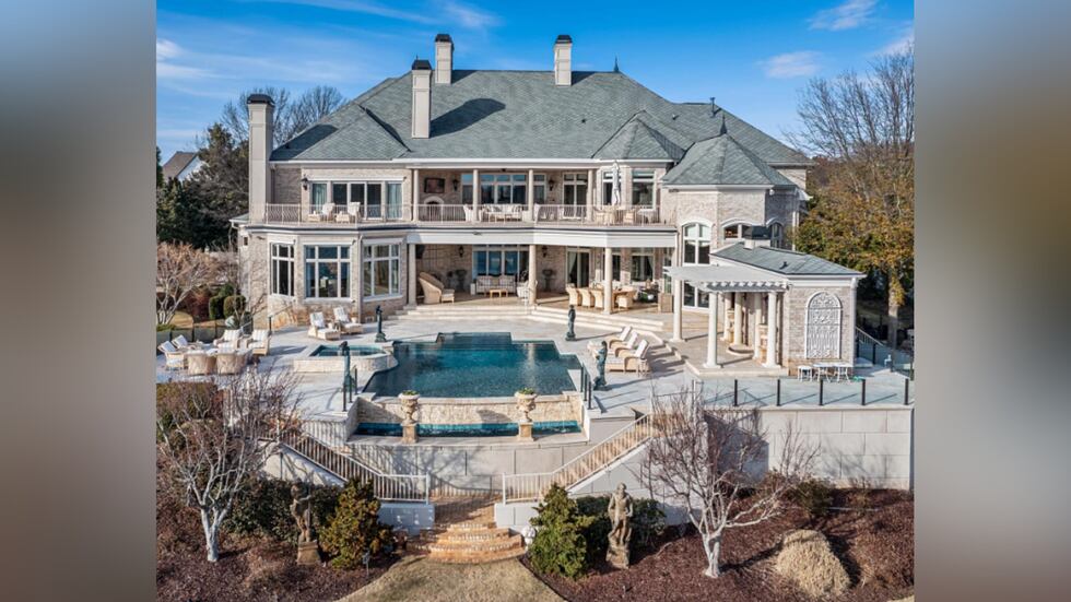 The Lake Norman mansion featured in "Talladega Nights" has hit the market for nearly $10 million.