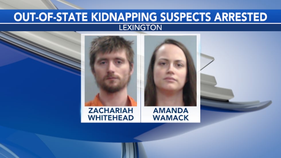 Police say 28-year-old Zachariah Whitehead and 28-year-old Amanda Wamack were arrested on...
