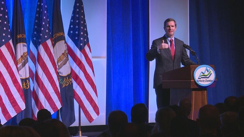 Governor Andy Beshear was one of several speakers at the 25th annual Kentucky Chamber Dinner.